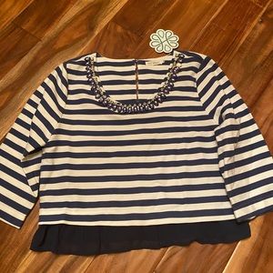 Shop Hope’s boutique striped jewel top